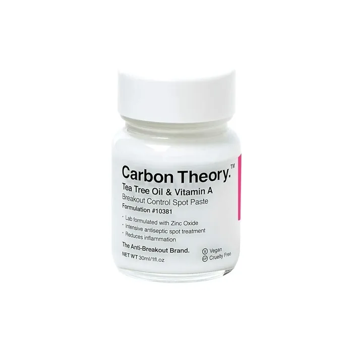 Carbon Theory Tea Tree Oil & Vitamin A Breakout Control 30ml - New
