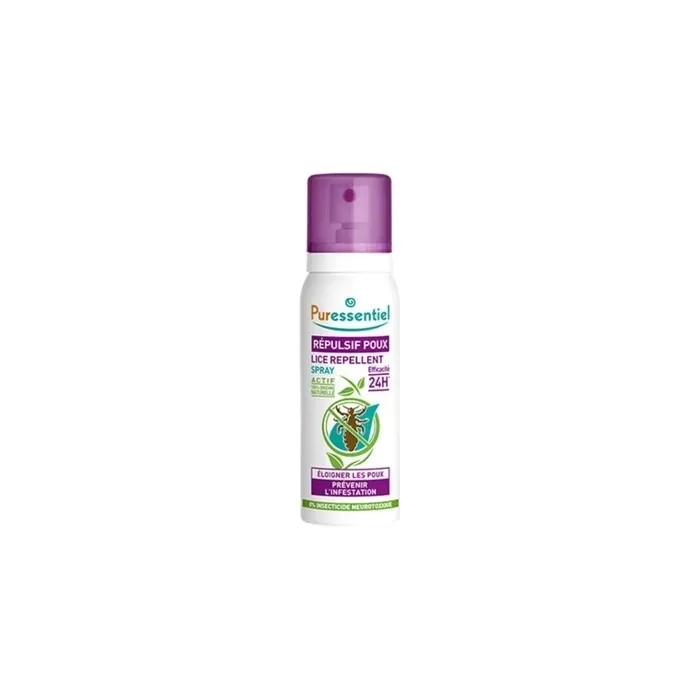Puressentiel Lice Repellent Spray 75ml Effective Prevention Against Lice