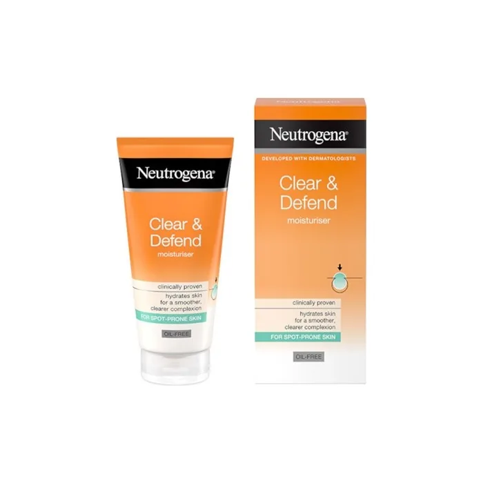 Neutrogena Oilfree Moisturiser With Salicylic Acid Clear & Defend 50 Ml