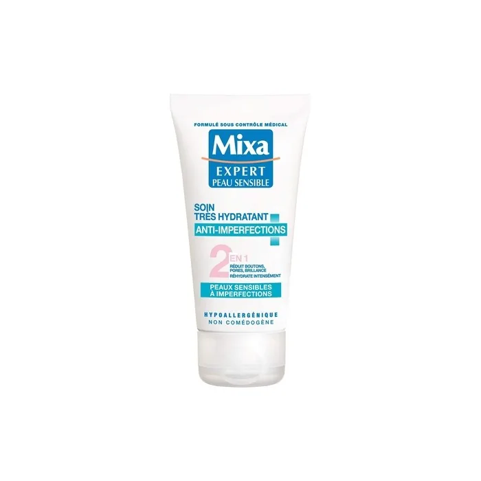 Mixa Expert Sensitive Skin - Very Moisturizing Anti-Blemish Care 2 In 1 - 50