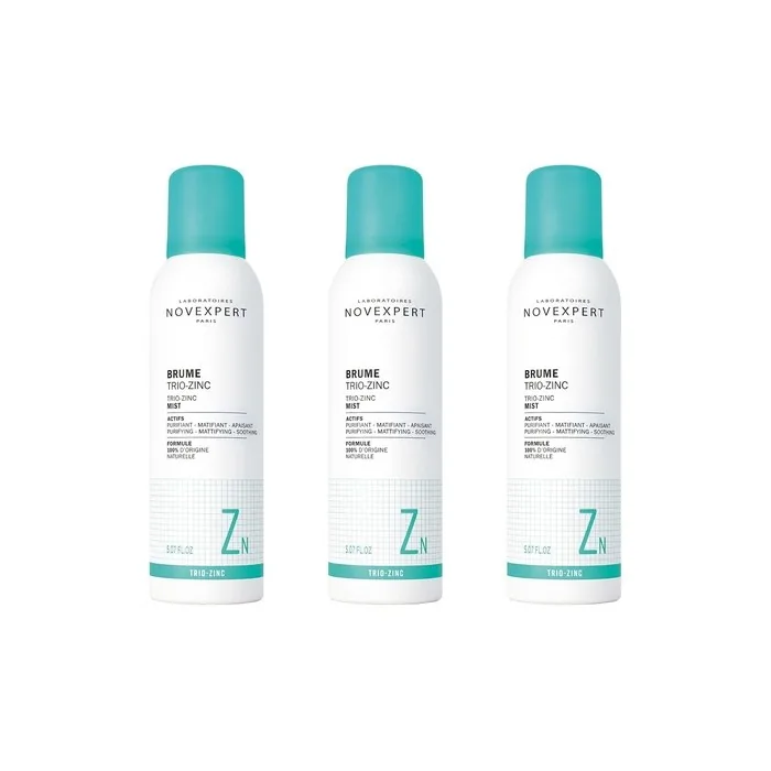 Novexpert Trio Zinc Spray Mattifying Moisturizer With High Zinc Concentration To Combat Inflammation And Acne