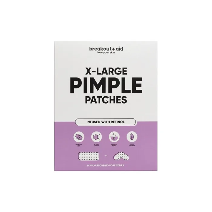 Breakoutaid Xl Patches For The Treatment Of Problematic Skin With Salicylic Acid And Retinol 5 Pieces