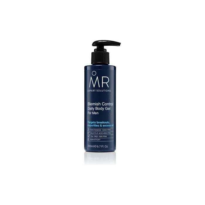 Mr Expert Solutions Blemish Control Daily Body Gel for Men - Back Acne Treatment