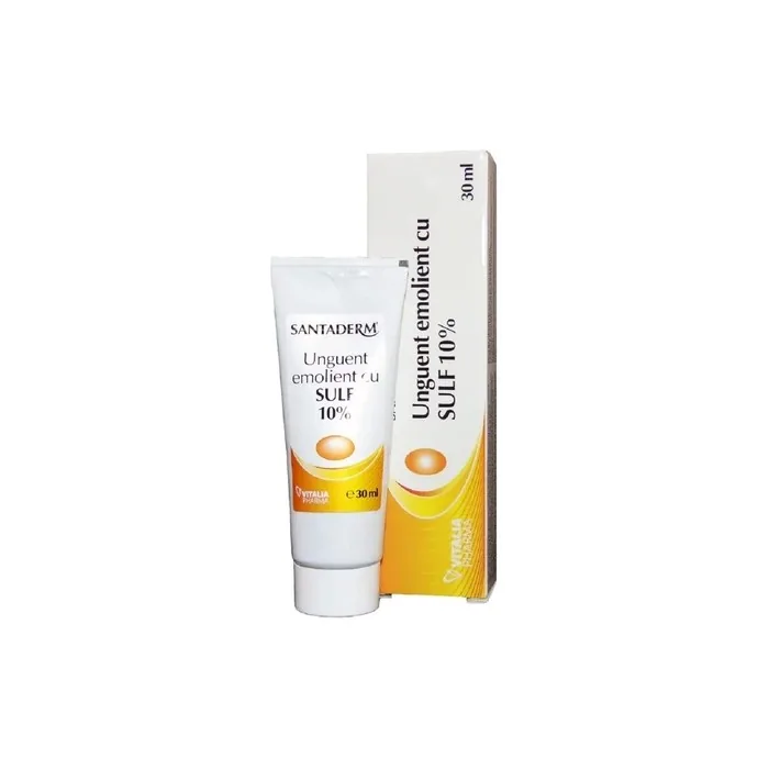 Sulphur Ointment 10% for Mites, Scabs, Blackheads Psoriasis Eczema Acne Dermatitis Dry Skin 30g