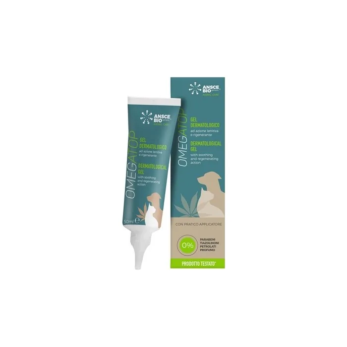 Ansce Bio Generic Omegatop Dermatological Gel 50ml - For Dogs and Cats