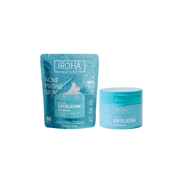 Iroha Nature Acne-Prone Skin Toner Pads Anti Blemishes 50 Pieces