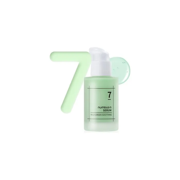 numbuzin No.7 Mild Green Soothing Serum for Acne-prone Skin and Sensitive Redness 1.69 fl oz