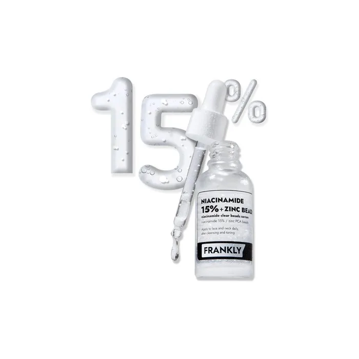 Frankly Niacinamide 15% & Zinc Beads Serum for Acne and Dark Spots Care, Oil Control
