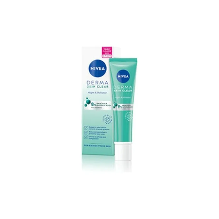 Nivea Derma Skin Clear Night Exfoliator 40 Ml