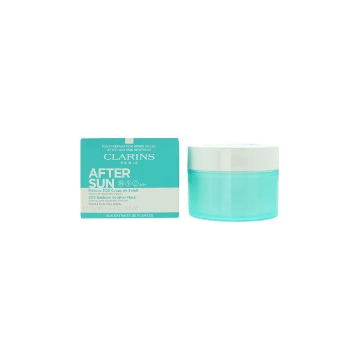 Clarins Sos Sunburn Soother Aftersun Mask 100ml For Women Soothing Mask After Sunbathing