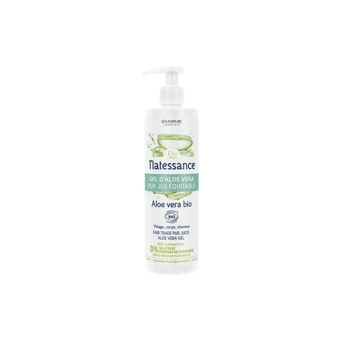 Natessance Fair Trade Pure Juice Aloe Vera Gel 400ml