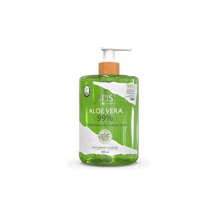 Apis Natural Aloe Vera Gel for Face and Body 99% Aloe Vera