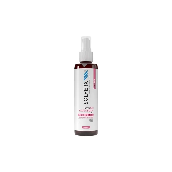 Solverx Sensitive Skin After Sun Soothing Mist For Face And Body 200ml