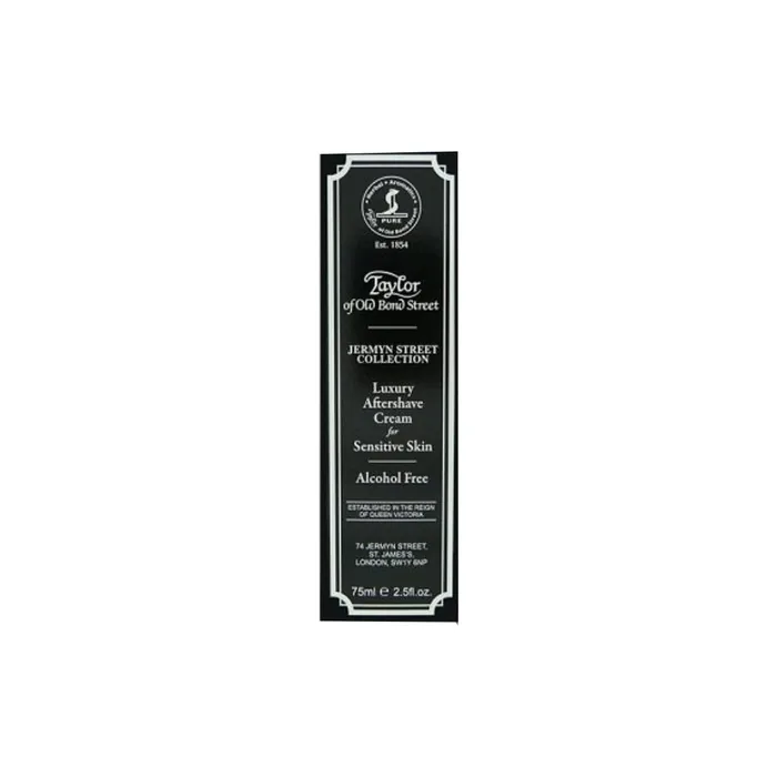 Taylor of Old Bond Street Jermyn Street Luxury Aftershave Cream for Sensitive Skin 75ml