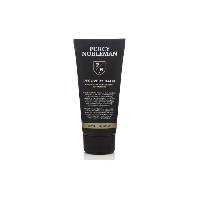 Percy Nobleman Recovery Balm Aftershave Balm Post Shave Oil Control Moisturizer for Men 100ml Black
