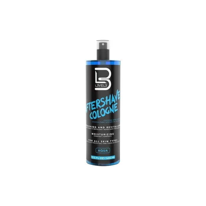 Level 3 After Shave Cologne Calms Redness and Irritation Hydrating and Refreshing for your Skin Protects from Nicks and Bumps L3 Aqua
