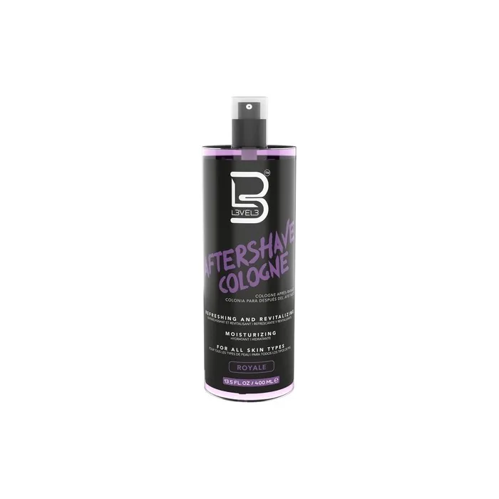L3 Level 3 After Shave Spray Cologne Softens Skin Refreshes and Relieves Face and Skin Moisturizing Formula Level Three After Shaving Royale
