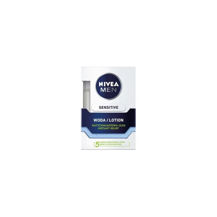 NIVEA Men Sensitive Aftershave Lotion 100ml - Alcohol-Free, Moisturizing Formula