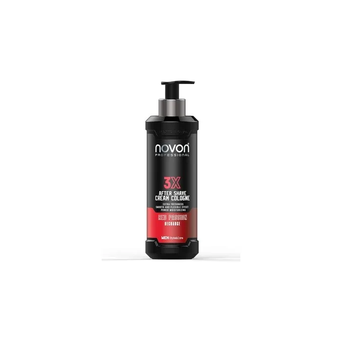 Novon Professional 3x Aftershave Cream Cologne Red Passion 400ml