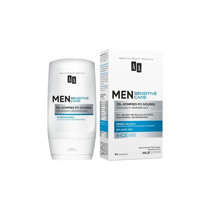 Aa Men Sensitive Care Cooling And Regenerating Gel After Shaving 100ml