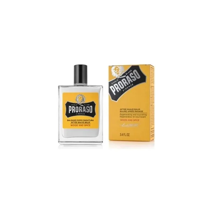 Proraso Yellow After Shave Balm 100ml Wood And Spice Scent