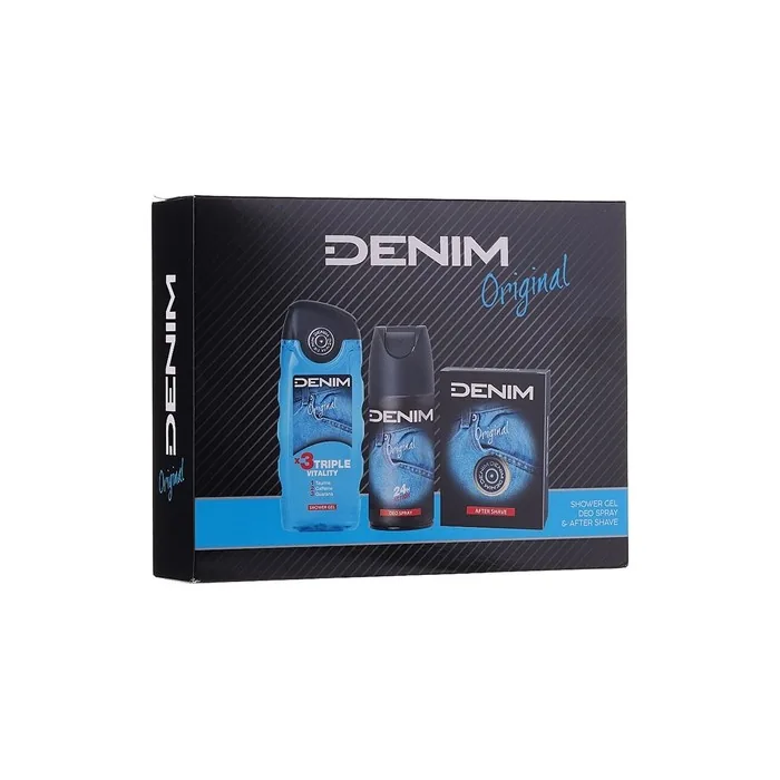 Denim Original Aftershave 100 Ml Deodorant Spray 150 Ml Shower Gel 250 Ml