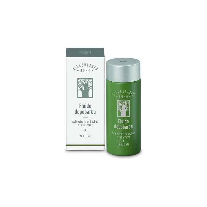 L'Erbolario Baobab and Green Coffee Aftershave Fluid for Men 4.05 Oz
