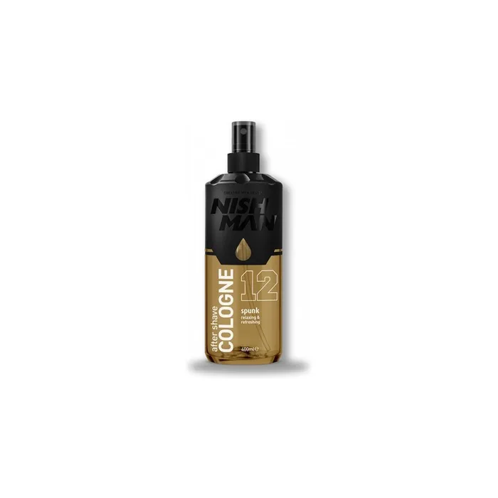 NISHMAN Aftershave Cologne 12 SpaceX 400ml - Refreshing After Shaving Spray Lotion for Men