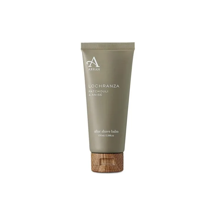 Arran Sense of Scotland Lochranza Nourishing Soothing Moisturising After Shave Balm for Men 100ml 3.3floz Woody Patchouli and Vetiver Enhanced with Fresh Lemon and Grapefruit