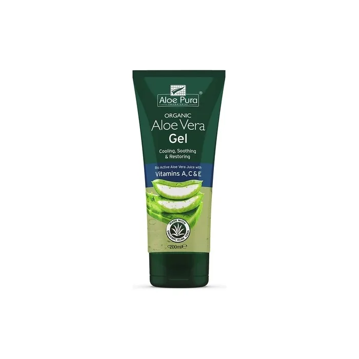 Aloe Pura Organic Aloe Vera Gel with Vitamins A C and E 200ml