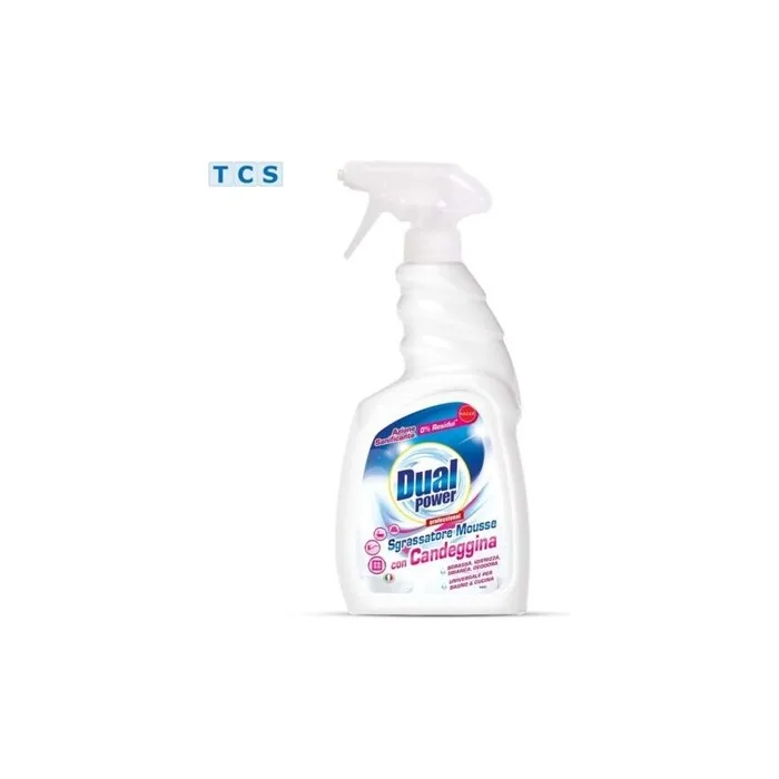 DUAL POWER Degreaser Mousse Bleach Cleaner Spray 750ml