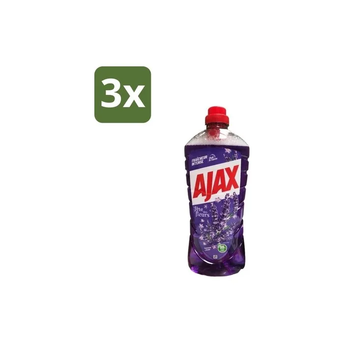 Ajax Allpurpose Cleaner Lavender 125 L Bulk Pack 3 Pieces