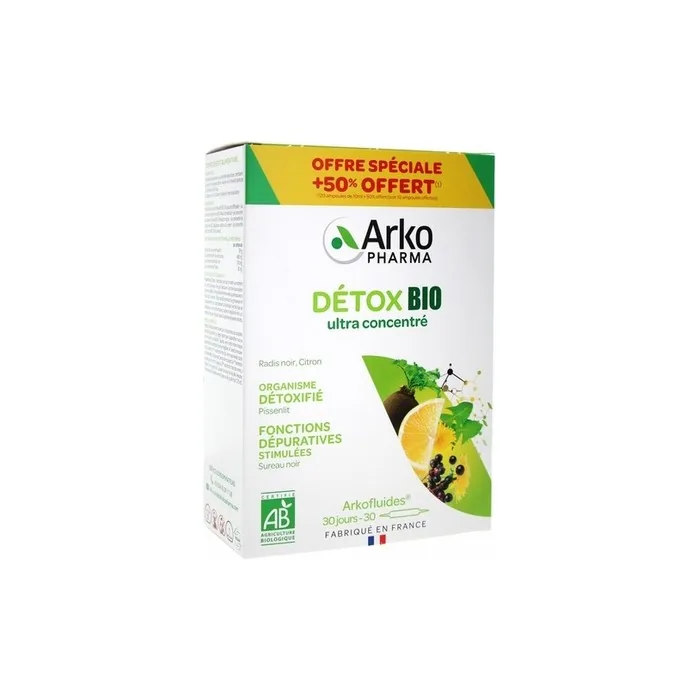 Arkopharma Arkofluides Detox Bio 20 Ampoules