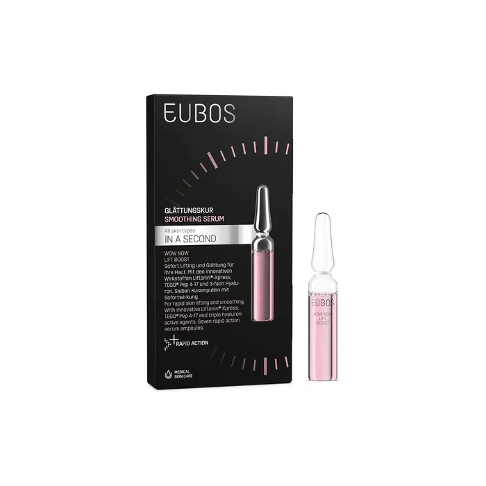 Eubos Wow Now Lift Boost Smoothing Treatment Ampoules 7 X 2ml