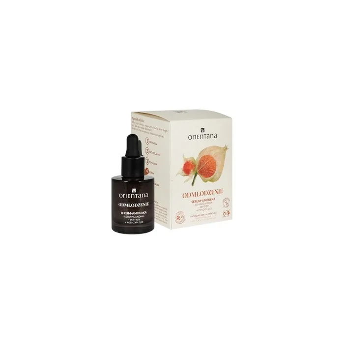 Orientana Rejuvenating Ampoule/Serum With Ashwagandha Peptides And Coenzyme Q10, 30ml