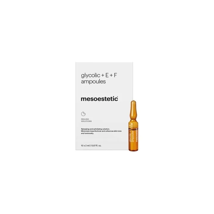 Mesoestetic Glycolic E F Ampoules 10x2ml Skincare For Radiant Skin