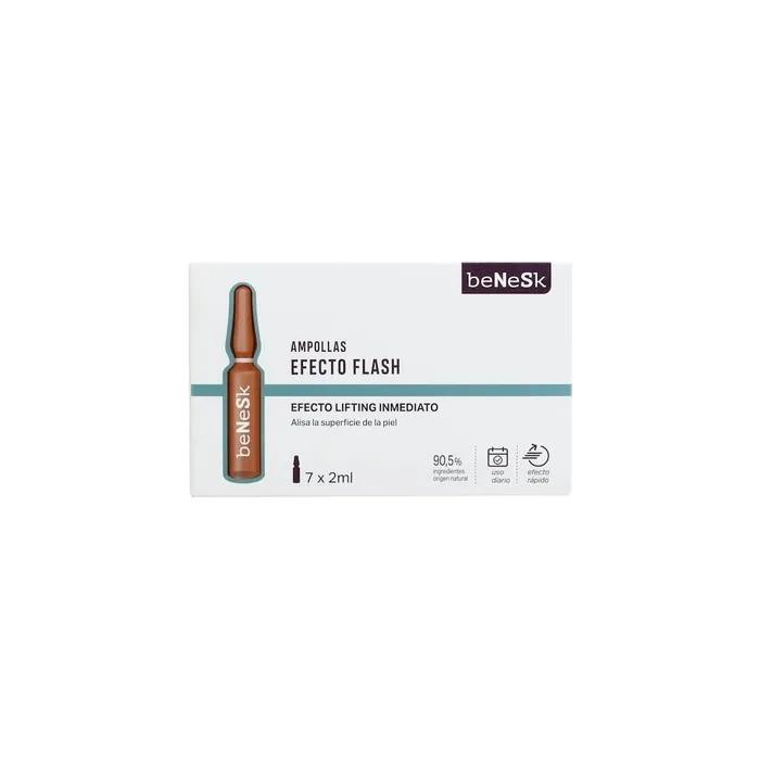 Benesk Flash Effect Facial Ampoules 7x2ml - Pack of 7