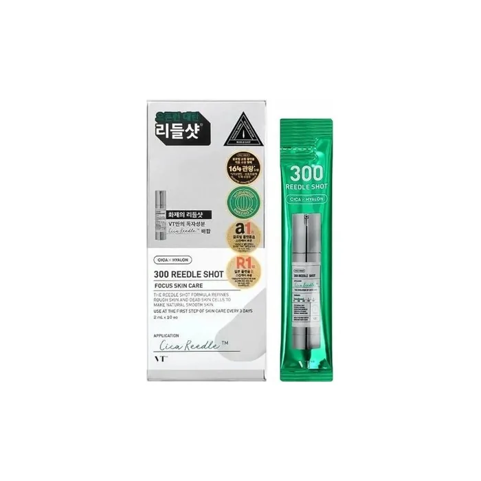 Vt Cosmetics Reedle Shot 300 Microneedle Face Booster 10 x 2ml