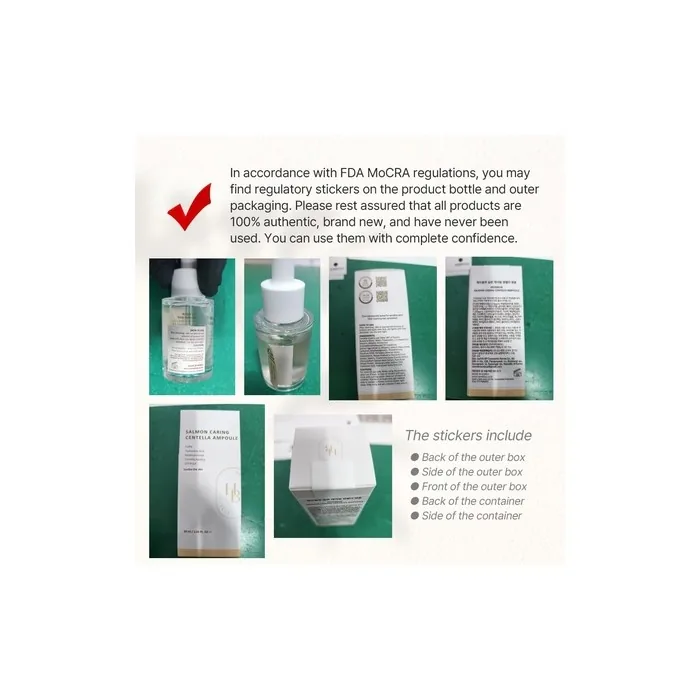 Heveblue Salmon Caring Centella Ampoule with Salmon PDRN and Salmon Egg Extract