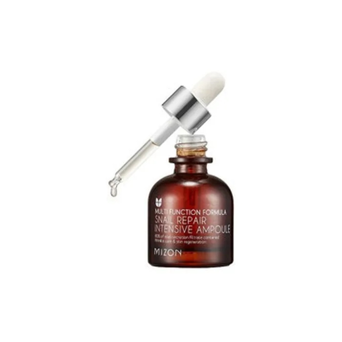 Mizon Snail Repair Intensive Ampoule Rejuvenating Facial Serum With 80 Snail Secretion Filtrate 30 Ml