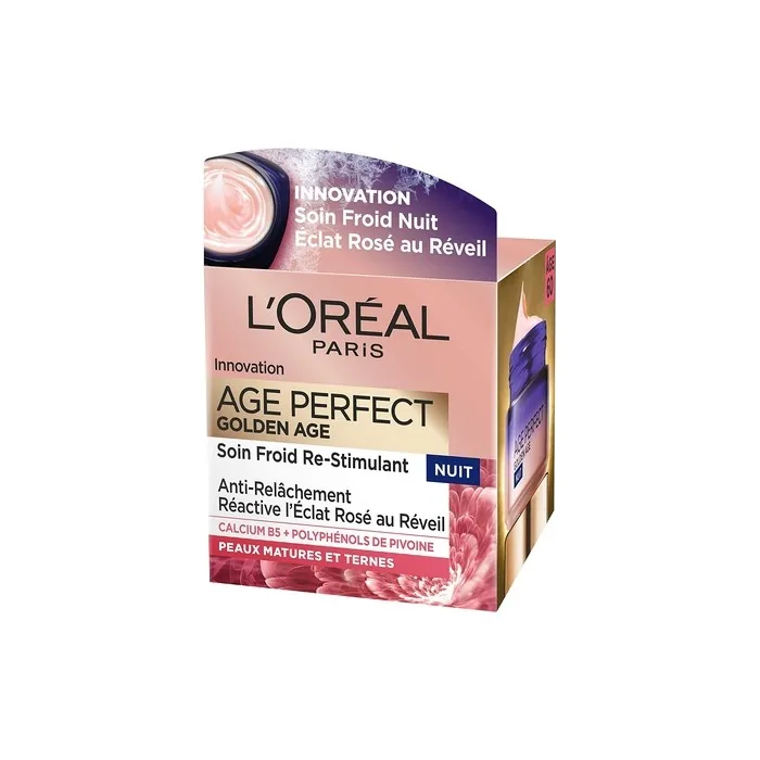 L'Oreal Paris Age Perfect Golden Age Night Cream 50ml - Anti-Sagging and Radiance for Mature Skin
