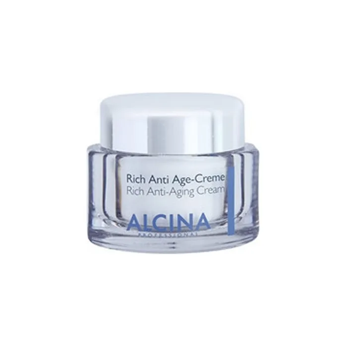 Alcina Rich Anti-Aging Cream 50ml - For Very Dry Skin with Cupuaçu Butter and Hyaluronic Acid