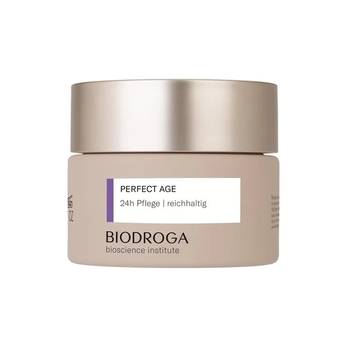 Biodroga Firming Anti-Ageing Skin Care 24 Hour Care Rich 50ml - Vegan Face Moisturising Cream Anti-Wrinkle Bioscience Institute