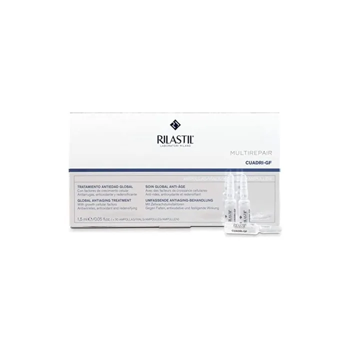 Rilastil Multirepair Cuadri GF Anti-Aging Facial Ampoules Repair and Moisturising Treatment 30 Units