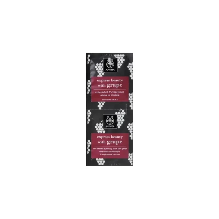 Apivita Antiwrinkle And Firming Mask With Grape 2x8ml