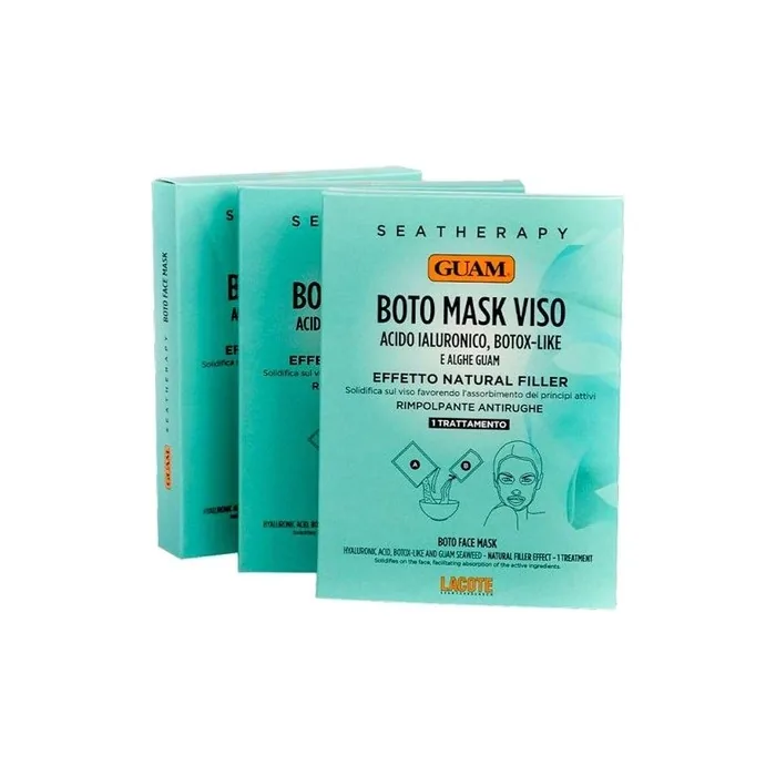 Guam Boto Mask Face Hyaluronic Acid Botox-Like and Algae Guam Effect Natural Filler Plumping Anti-Aging
