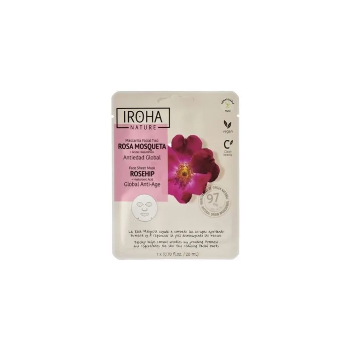 Iroha Anti-Aging Moisturizing Mask with Rosehip