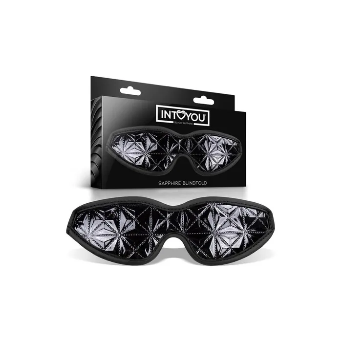 Sapphire Vegan Leather Sleep Mask