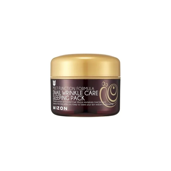MIZON Snail Line Snail Wrinkle Care Sleeping Pack Nourishing Mask Firming Mask for Damaged Skin Anti-Wrinkle Care 2.7 FL oz