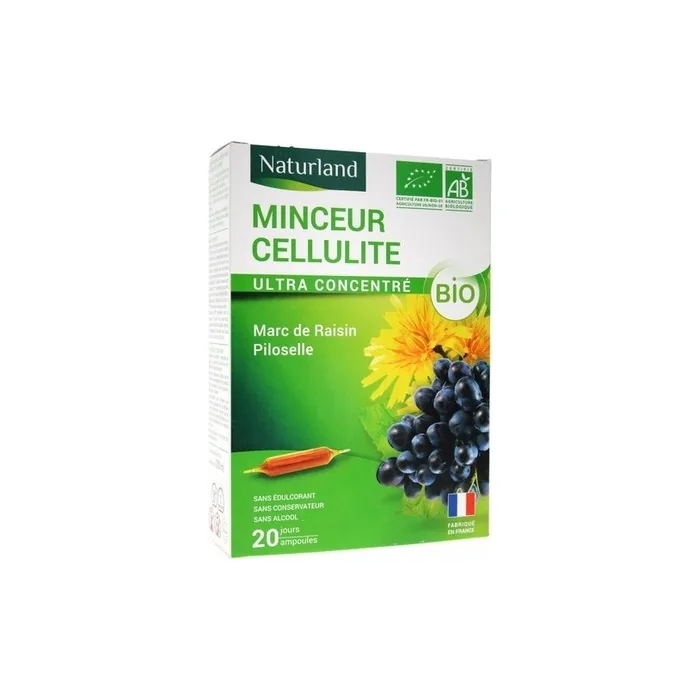 Naturland Organic Cellulite Slimming Drinkable Vials 10ml - Pack of 20